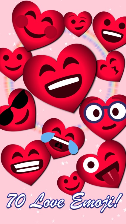 Love Emoji • 70 stickers for iMessage