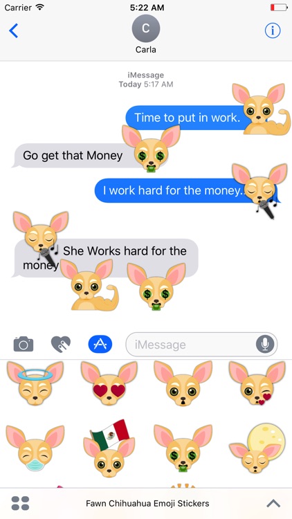 Fawn Chihuahua Emoji Stickers
