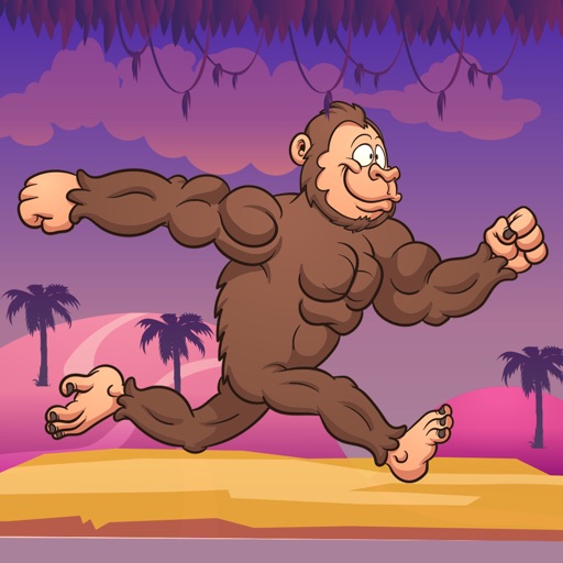 Running games monkey run jump game adventure free Icon