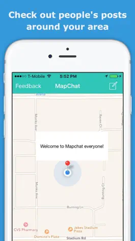 Game screenshot MapChat - Anonymous Posts On Map apk