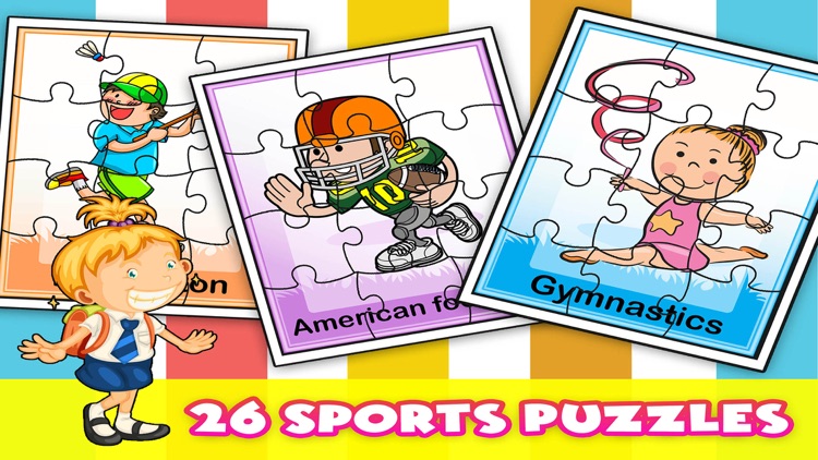 Sports jigsaw puzzle preschool educational games