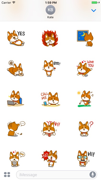 Little Corgi Animated Sticker