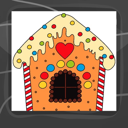 Sweet House Coloring Book Icon