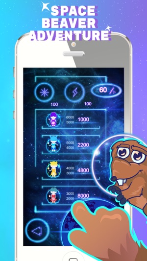 Space Beaver: Fast reaction game with gesture(圖4)-速報App