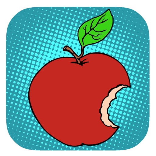 Coloring Book Game Fruit Big Apple Edition iOS App
