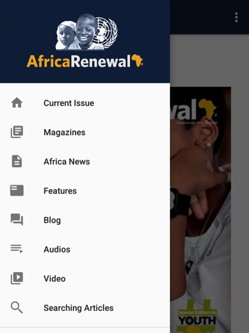 UN Africa Renewal Magazine - náhled