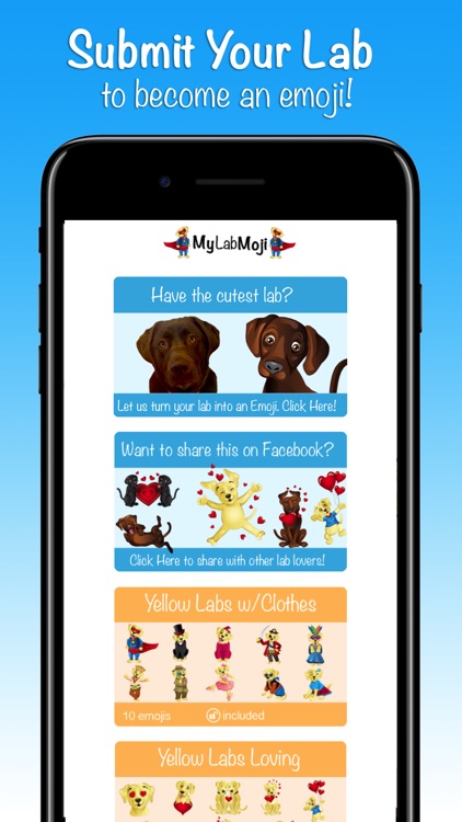MyLabMoji - Yellow, Chocolate & Black Lab Emojis screenshot-4