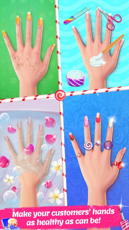 Candy Nail Art - Sweet Spa Fashion Game screenshot-3