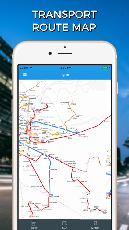 Lyon Travel Guide with Offline Street Map screenshot-4