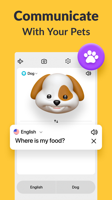 Voice Translator app. Screenshot