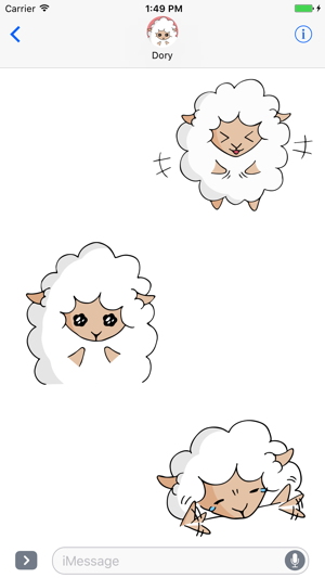 Fluffy Sheep - Animated Stickers for iMessage(圖3)-速報App