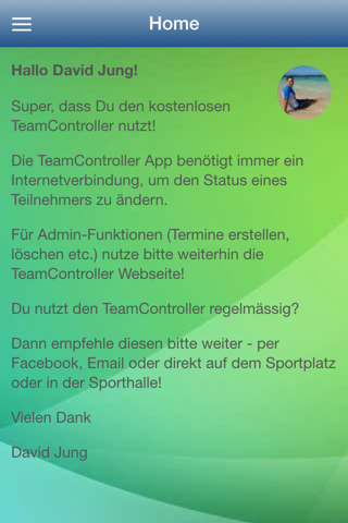 TeamController screenshot 2