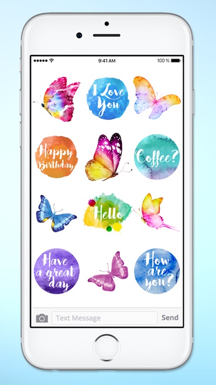 Butterflies Watercolor Butterfly Sticker Pack