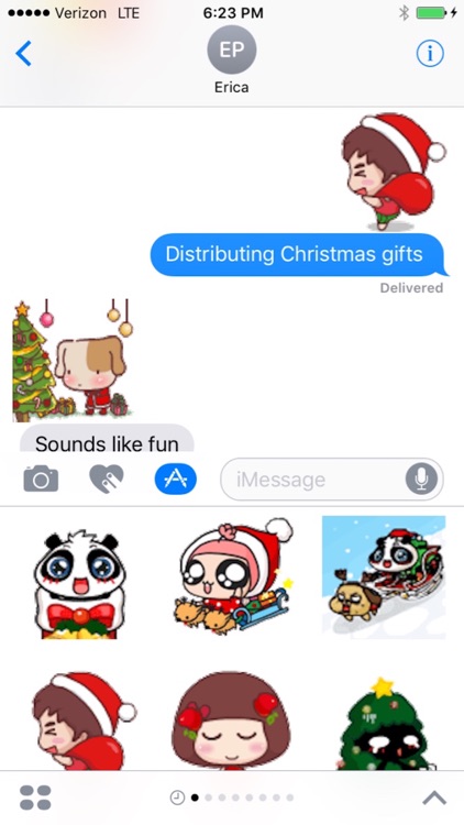 Animated Merry Christmas Emojis screenshot-3