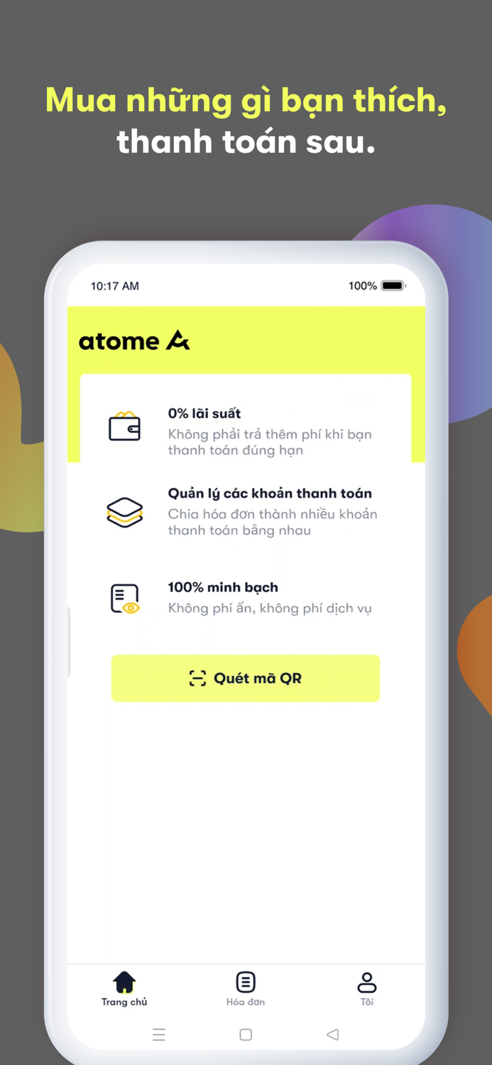 atome VN - Buy now. Pay later