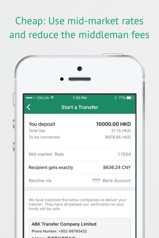OKLink - Send money anywhere instantly screenshot 2