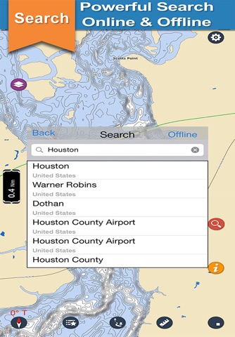 Houston offline gps chart for lake and park trails screenshot 4
