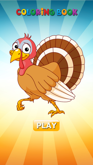 Turkey & Chicken - Livre à colorier pour moiCapture d'écran de 1