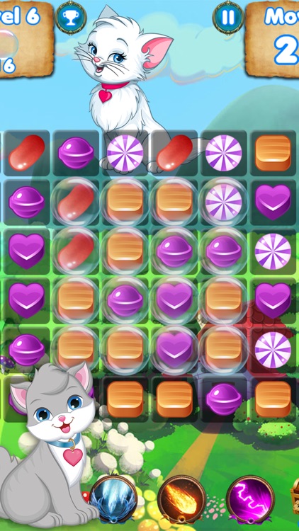 Kitty Crush - puzzle games with cats and candy screenshot-3