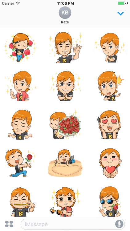 Jack The Cute Boy In Love Sticker