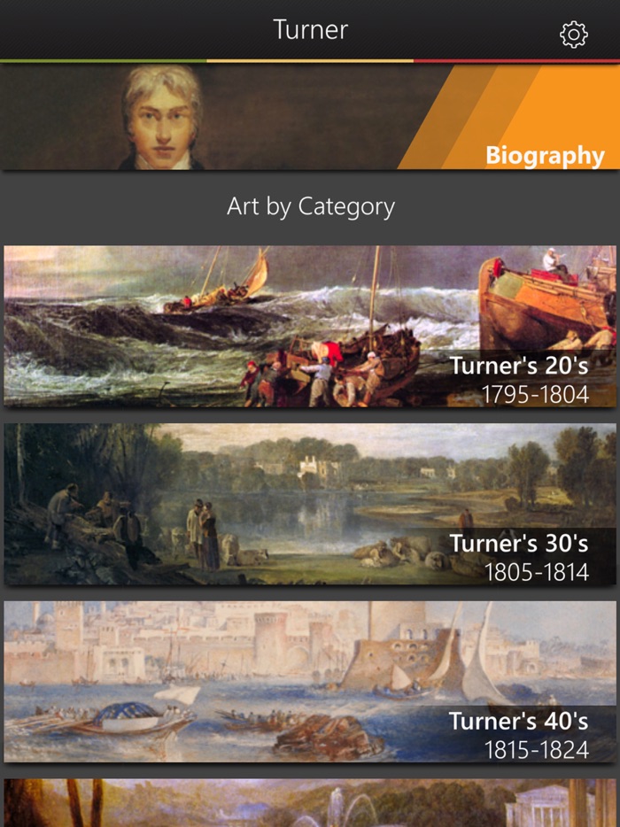 JMW Turner Artwork Virtual Art Gallery