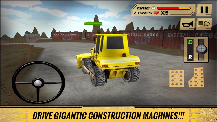 Sand Excavator Crane & Dumper Truck Simulator Game