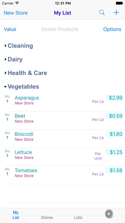 Lista de Mercado Plus