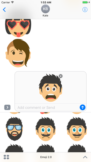 Emoji 2.0 - Extra Moji Stickers for iMessage(圖3)-速報App