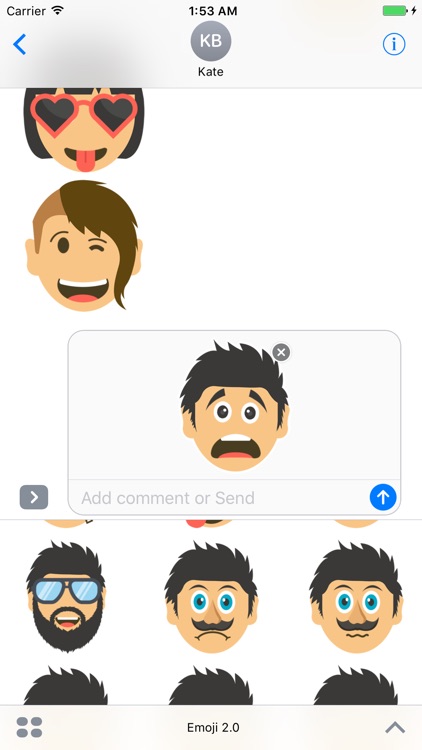 Emoji 2.0 - Extra Moji Stickers for iMessage