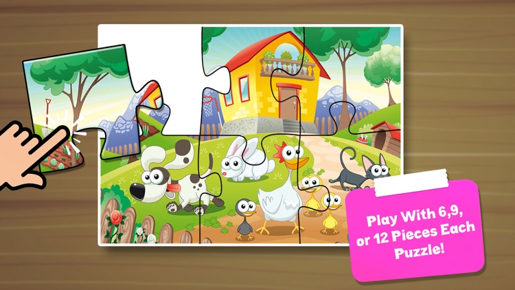 Farm Animal Puzzle Kids Game