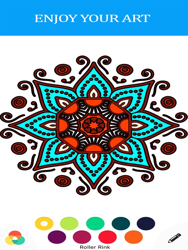 在app Store 上的 Anti Stress Color Therapy 曼陀羅著色繪畫書籍