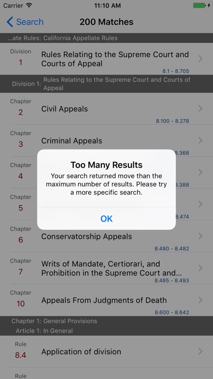 California Appellate Rules screenshot-4