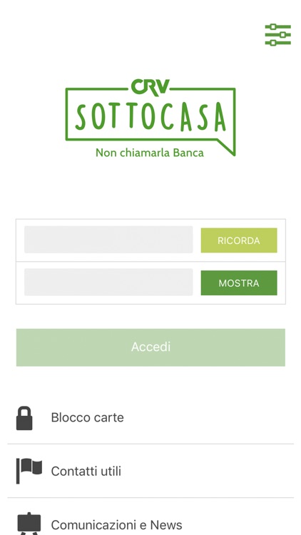 CRV Sottocasa Mobile Banking