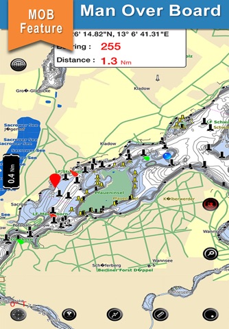 Ontario Lake GPS offline nautical fishing charts screenshot 3