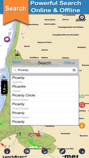 Boating Picardy Nautical Chart(圖3)-速報App