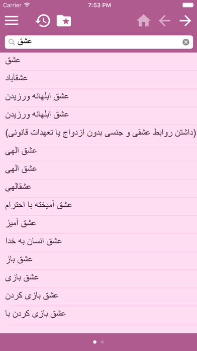فرهنگ فارسی چند زبانه screenshot 4