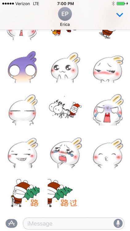 Bunny Christmas Emojis