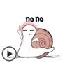 Animated Funny Snail Sticker
