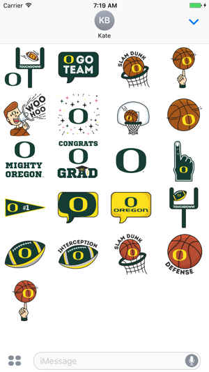 Oregon Ducks Animated Emojis(圖2)-速報App