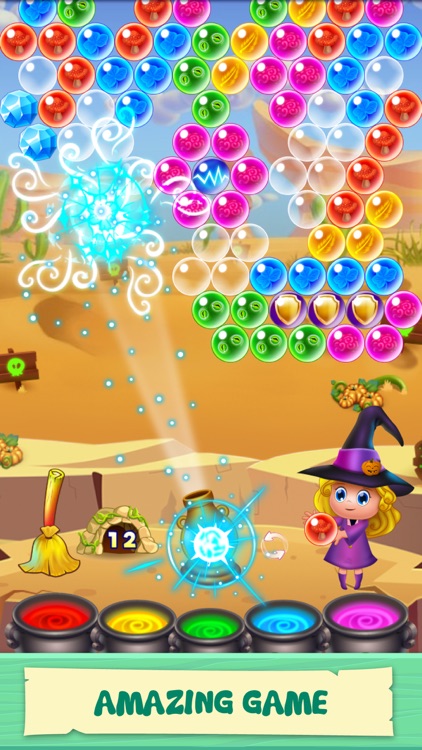 Magic Witch Pop: Bubble Shooter Games screenshot-3