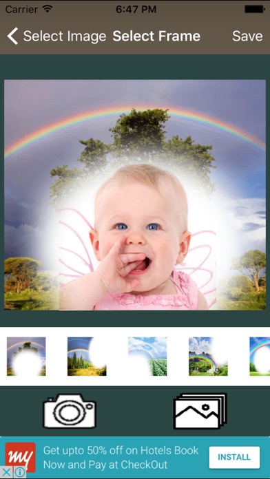 How to cancel & delete Rain Bow Photo Frame And Pic Collage from iphone & ipad 2