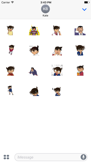 Animated Detective Conan Stickers For iMessage(圖4)-速報App