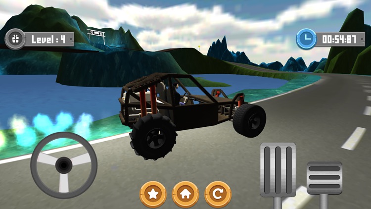 Car Hill On The Road 3D screenshot-3