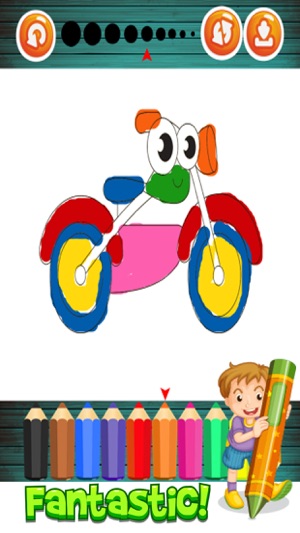 Vehicles coloring pages for kindergarten activitie(圖3)-速報App