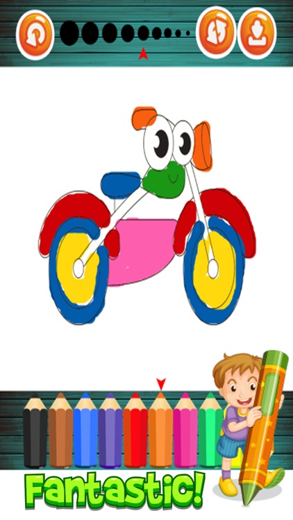 Vehicles coloring pages for kindergarten activitie