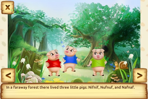 Three Little Pigs - fairy tale with games for kids screenshot 2