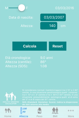 Healthy Growing Calculator screenshot 2