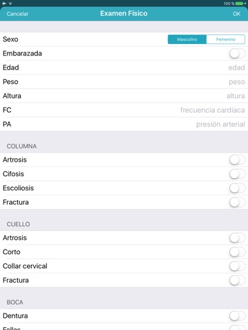 Preanesthetic Evaluation screenshot 2