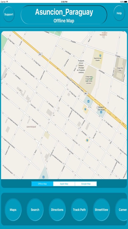 Asuncion Paraguay Offline Map Navigation GUIDE