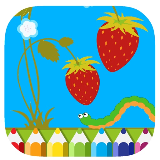 Free Game Coloring Book Strawberry Version Icon